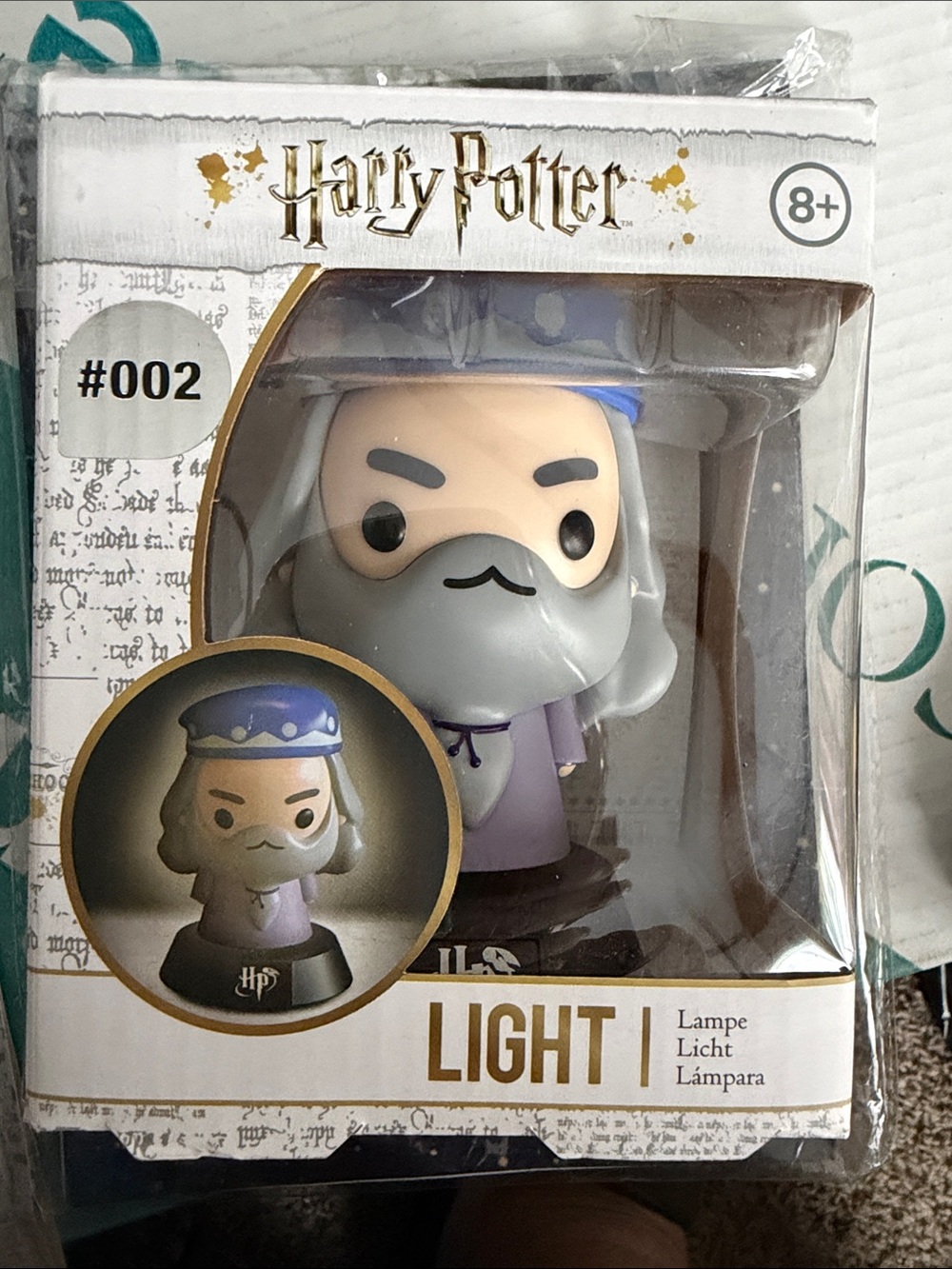 Warner Bros. Dumbledore Figure Light - Purple, Gray, Blue